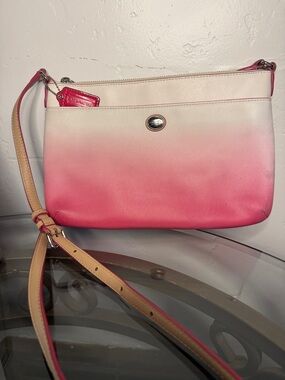 Coach Ombre Pink and Cream Crossbody Bag